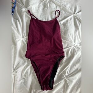 Jolyn Brandon Maroon One Piece